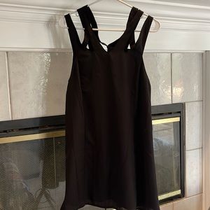 Tobi Black Multistrap Dress